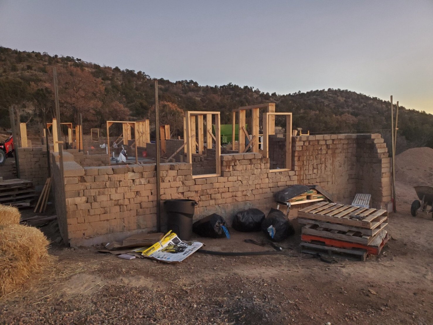 walls going up walls going up