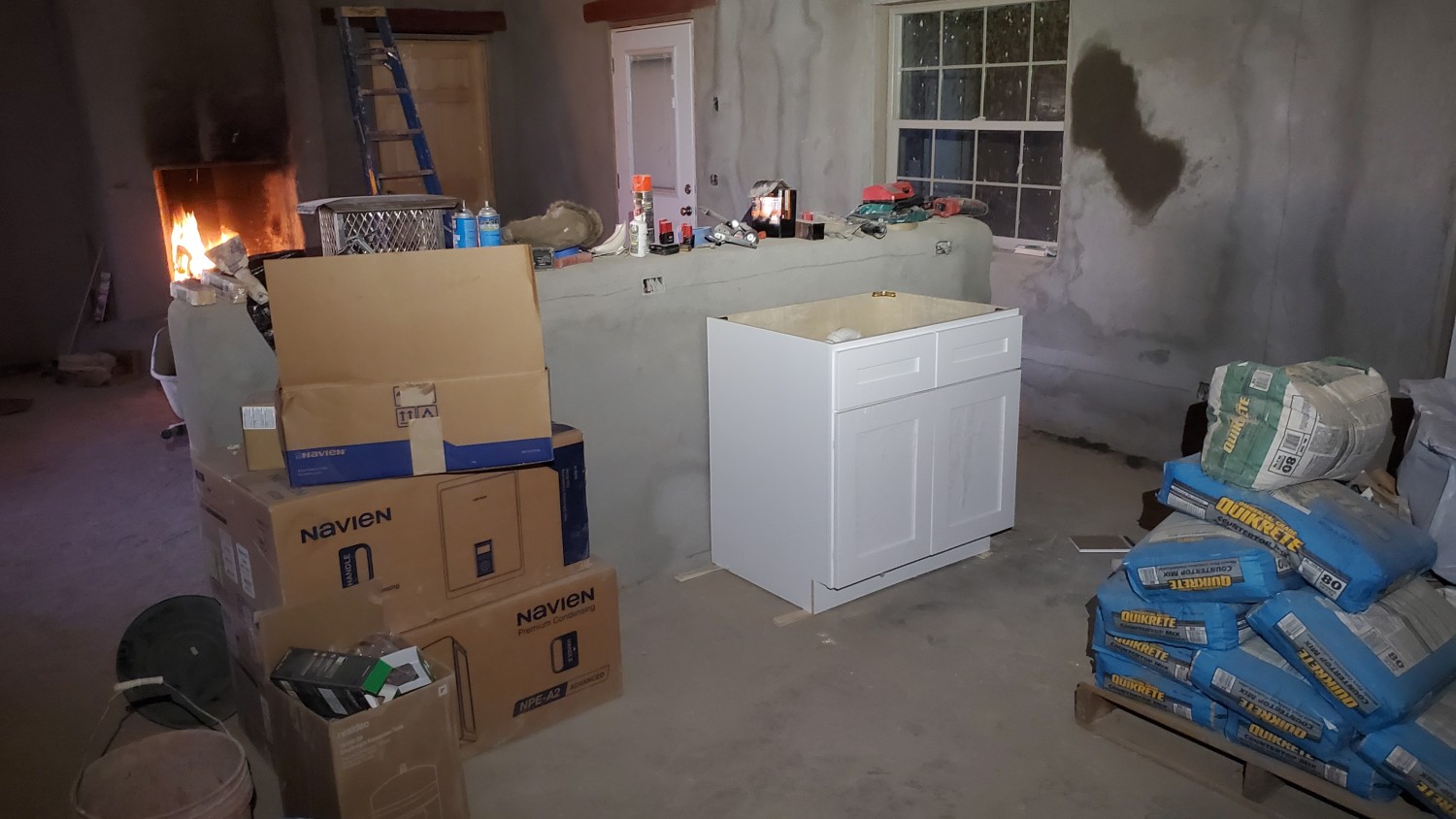 Kitchen sink cabinet installed Kitchen sink cabinet installed
