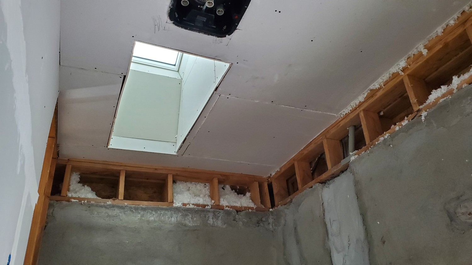 skylights drywalled skylights drywalled