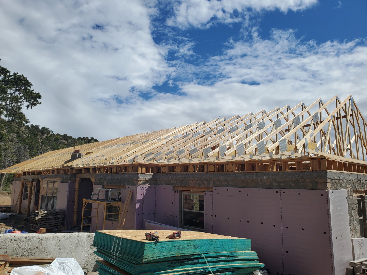 trusses on the house trusses on the house